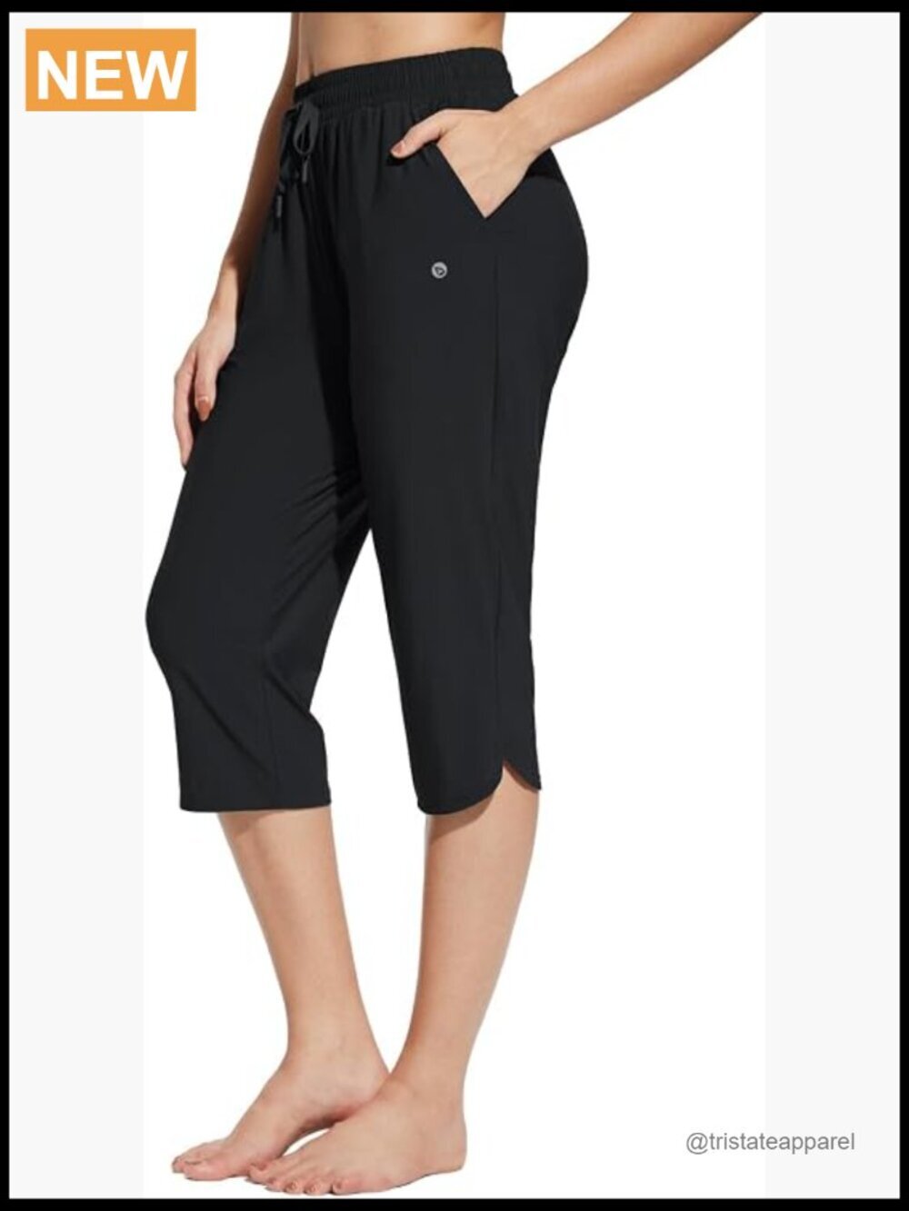 Women's Quick Dry Swim Capris 18" UPF 50+ with Pockets
